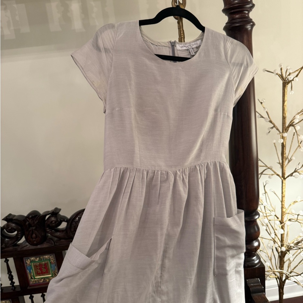 Morgane Le Fay White Pleated Sundress Casual